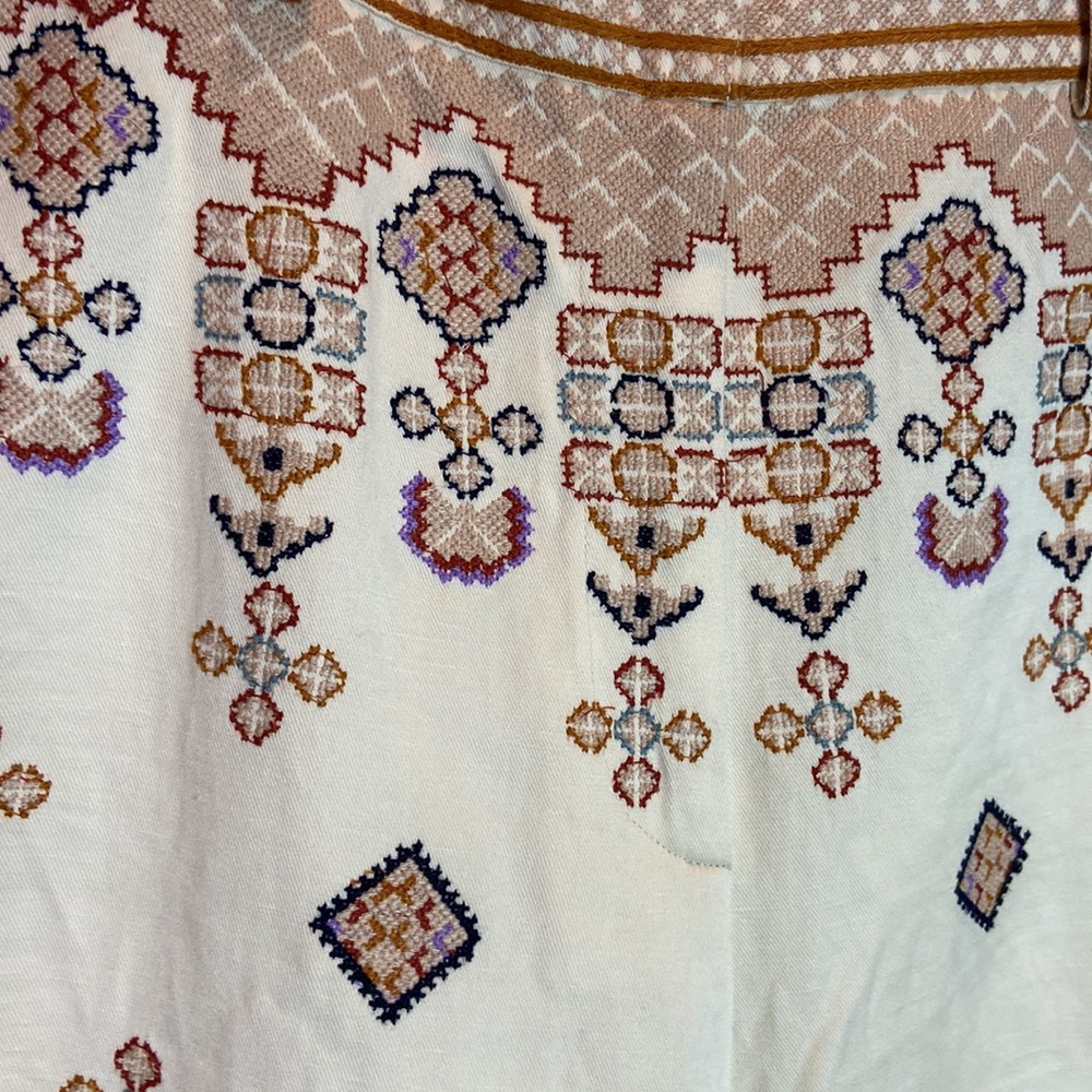Ulla Johnson Safa Trousers Embroidered Pants Harem Style - Picture 4 of 10